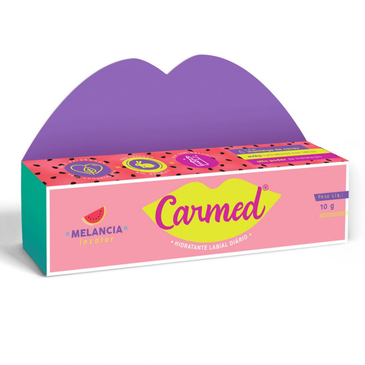 Creme Hidratante Labial Carmed Melancia 10g